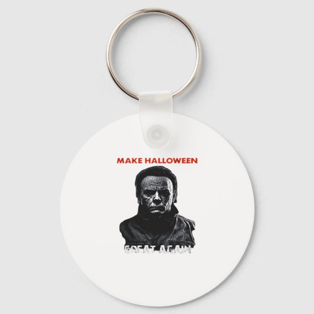 Make Halloween Great Again - Scary Horror Hallowee Keychain (Front)