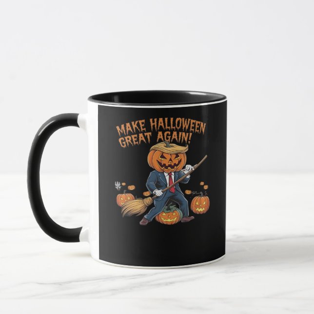 Make Halloween Great Again – Spooky Autumn Quote Mug (Left)