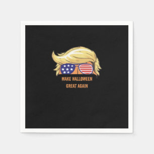 Make Halloween Great Again - Trumpkin Design  Napkin