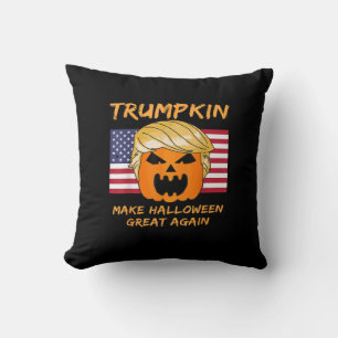 Make Halloween Great Again Trumpkin Throw Pillow