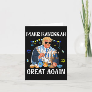 Make Hanukkah Great Again Trump Jewish Ugly Card
