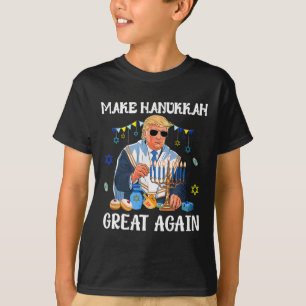 Make Hanukkah Great Again Trump Jewish Ugly Chanuk T-Shirt
