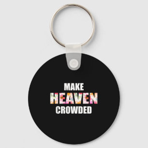 Make Heaven Crowded Floral Letter _ Christian Fait Keychain