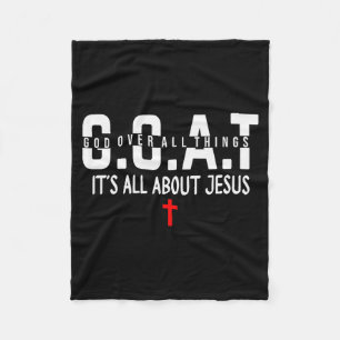 Make Heaven Crowded Its All About Jesus God Over A Fleece Blanket