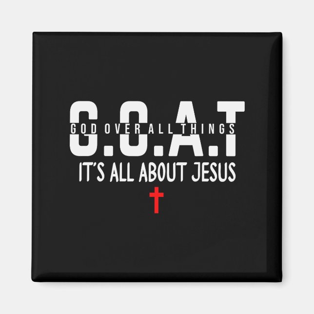 Make Heaven Crowded Its All About Jesus God Over A Magnet (Front)