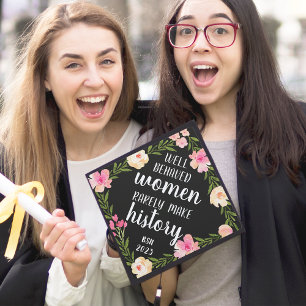 Make History Custom Class Year Graduation Cap Topper