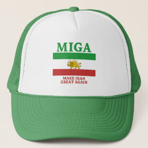 Make Iran Great Again' (MIGA) hat
