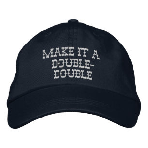 Make it a Double-double Embroidered Hat
