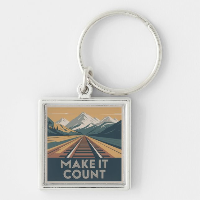 Make It Count Keychain (Front)