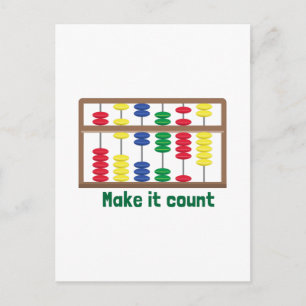 Make It Count Postcard