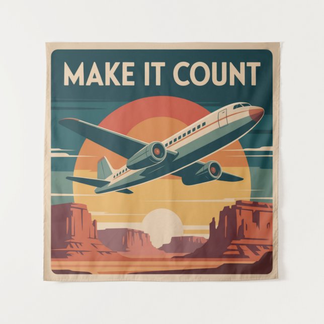 Make It Count Tapestry (Front)