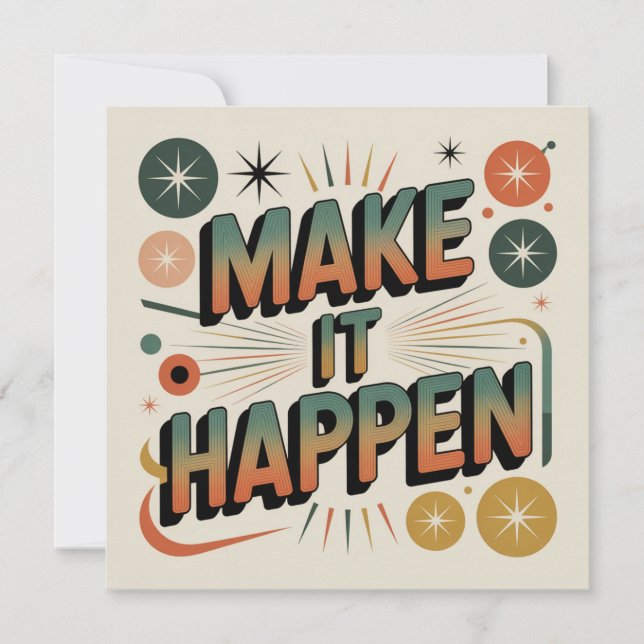 Make It Happen Card (Front)