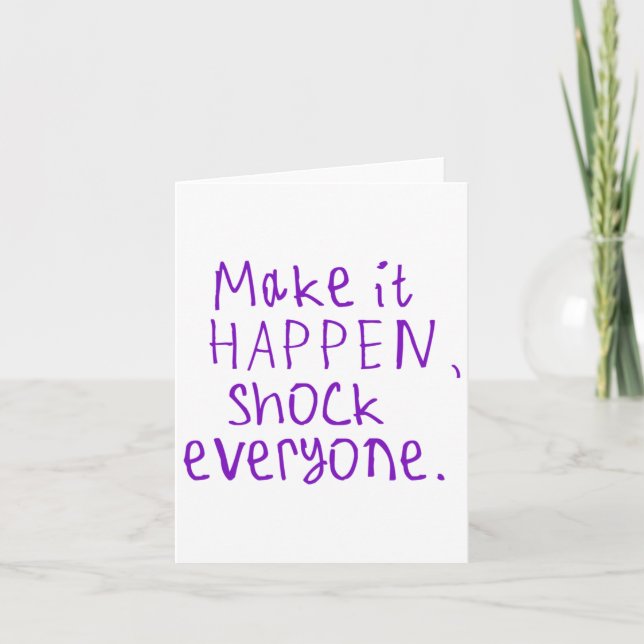 Make It Happen  Card (Front)