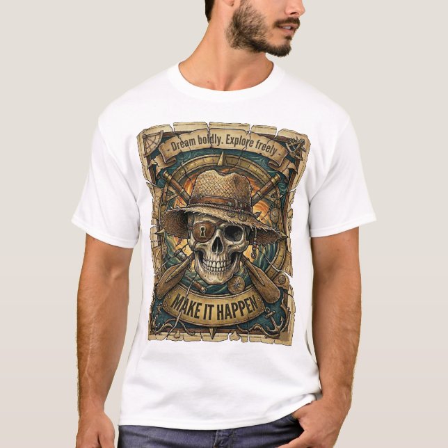 Make It Happen – Conquer the Horizon T-Shirt (Front)