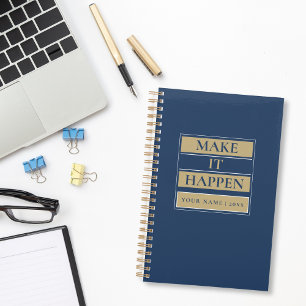 Make it happen Custom Name & Year Planner