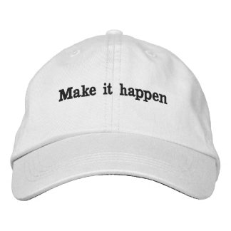 Make It Happen" Motivational Embroidered Hat