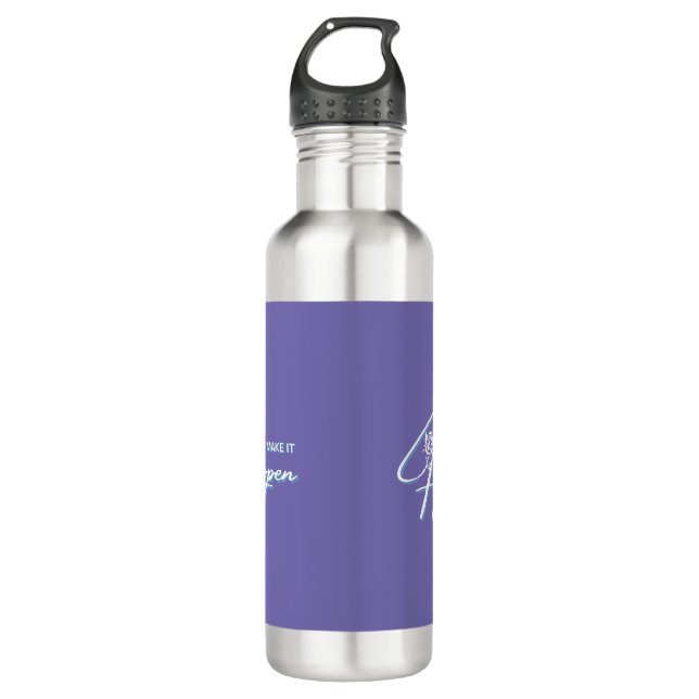Make It Happen Motivational Quote Design     710 Ml Water Bottle (Front)