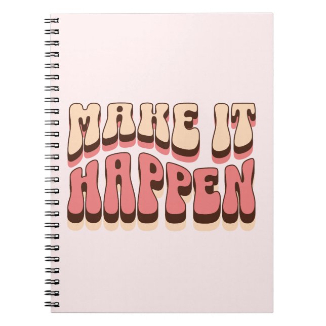 Make it happen notebook (Front)