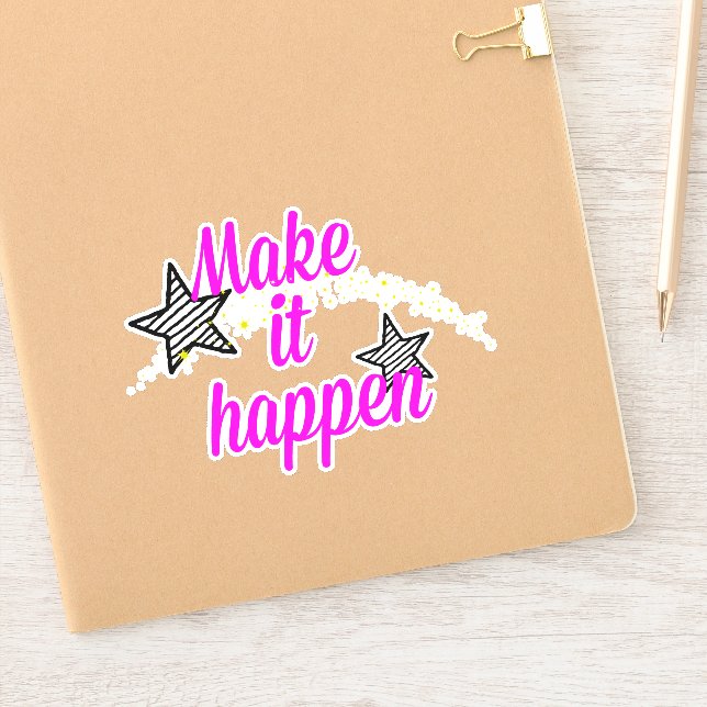 Make It Happen Star and Glitter (Notebook)