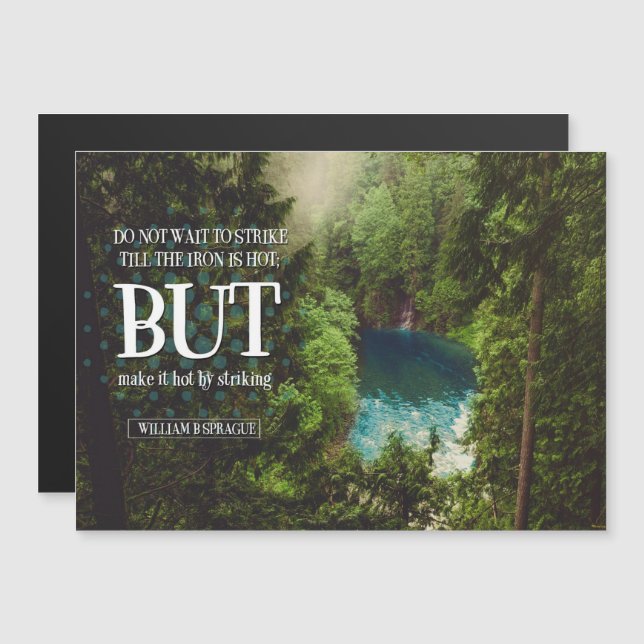 Make It Hot By Striking Magnetic Card (Front/Back)