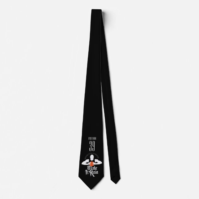 Make It Rain (Basketball) Neck Tie (Front)