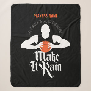 Make It Rain (Basketball) Sherpa Blanket