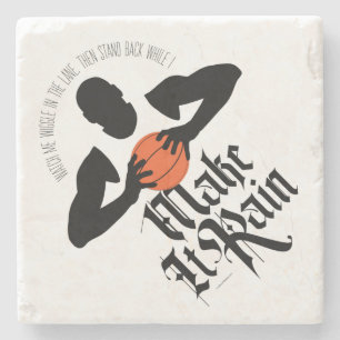 Make It Rain (Basketball) Stone Coaster