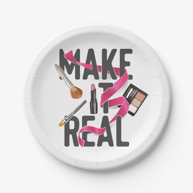Make It Real Paper Plate (Front)