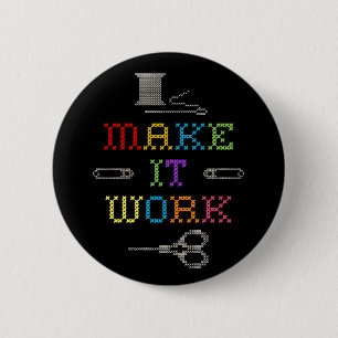 Make It Work Fashion 2 Inch Round Button