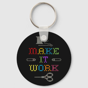 Make It Work Fashion Keychain