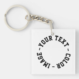 Make It Your Own Acrylic Square Keychain