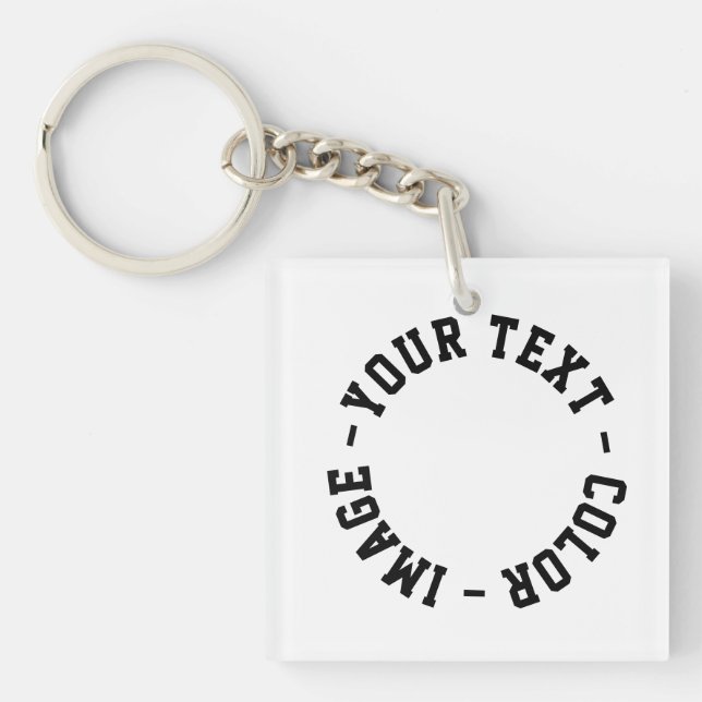 Make It Your Own Acrylic Square Keychain (Front)