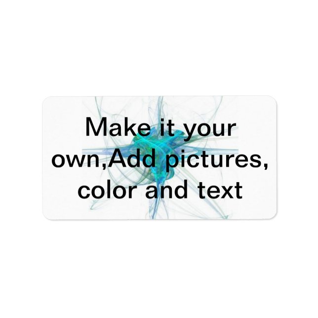 Make it your own,Add pictures, colour and text Label (Front)