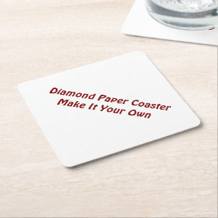 Make It Your Own Diamond Paper Coaster