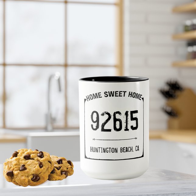 Make it Your Own Farmhouse Home Sweet Zip Code Mug (Creator Uploaded)