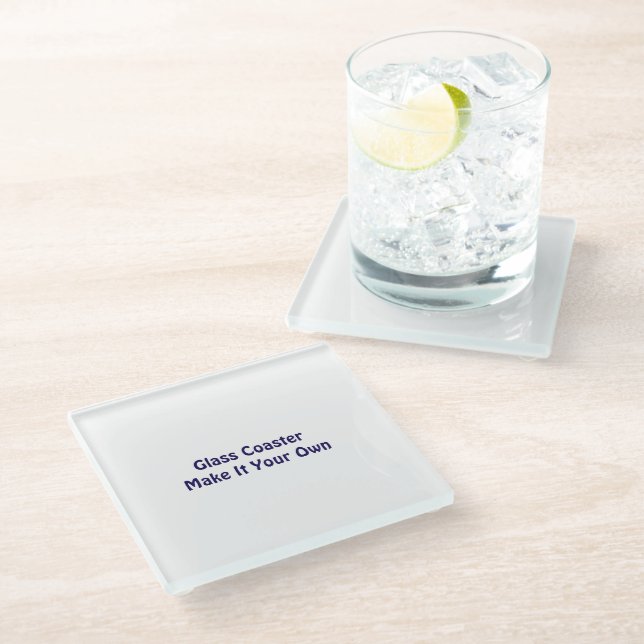Make It Your Own  Glass Coaster (Angled)