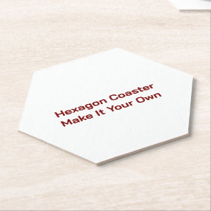 Make It Your Own Hexagon Paper Coaster