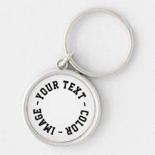 Make It Your Own Premium Round 1.44" Diameter Keychain