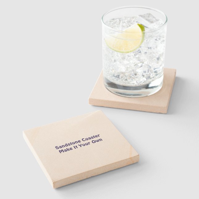 Make It Your Own Sand Stone Coaster (Side)