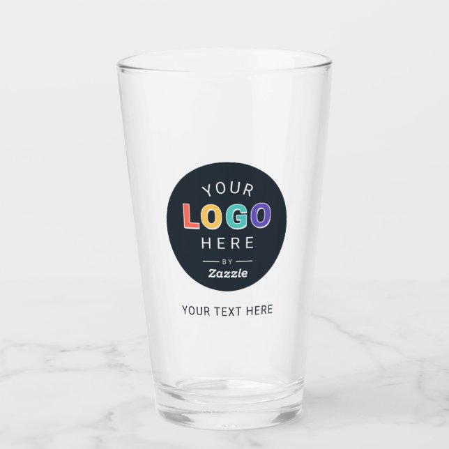 Make It Yours Custom Company Logo Glass (Front)
