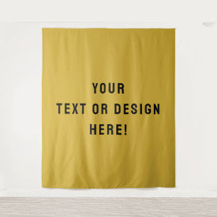 Make It Yours – Custom Metallic Gold Tapestry