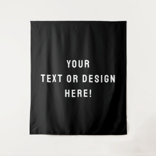 Make It Yours – Large Custom Black Tapestry