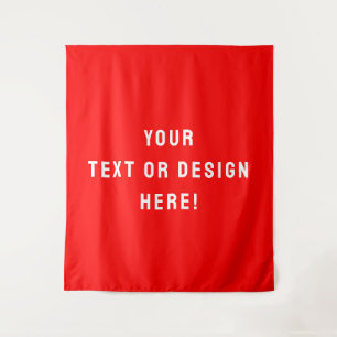 Make It Yours – Large Custom Red Tapestry