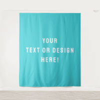 Make It Yours – XL Custom Cyan Blue Tapestry