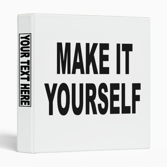 Make It Yourself Custom Avery Binder (Front/Spine)