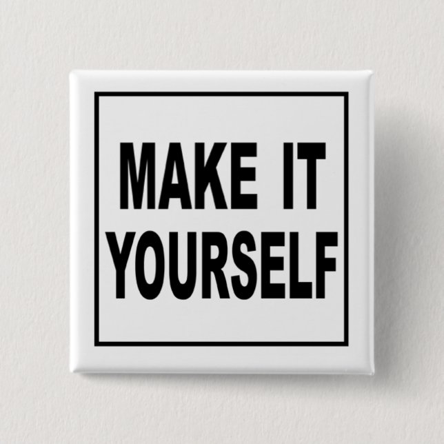 Make It Yourself Custom Button Pins (Front)