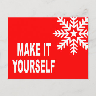 Make It Yourself Postcard Invitation