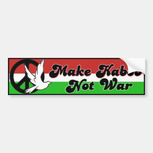 Make Kabob Not War bumper sticker