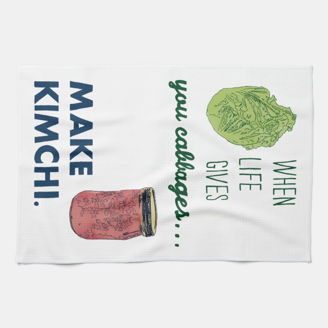 Make Kimchi! Kitchen Towel (Horizontal)