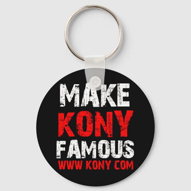 Make Kony Famous - Kony 2012 Keychain (Front)